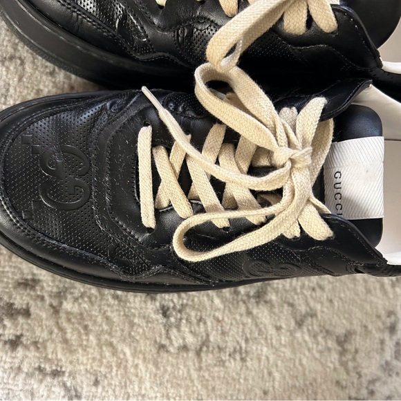 Gucci GG Men’s Chunky Embossed sneakers, size 7. #669682 03B Black. Excellent. - Picture 2 of 12